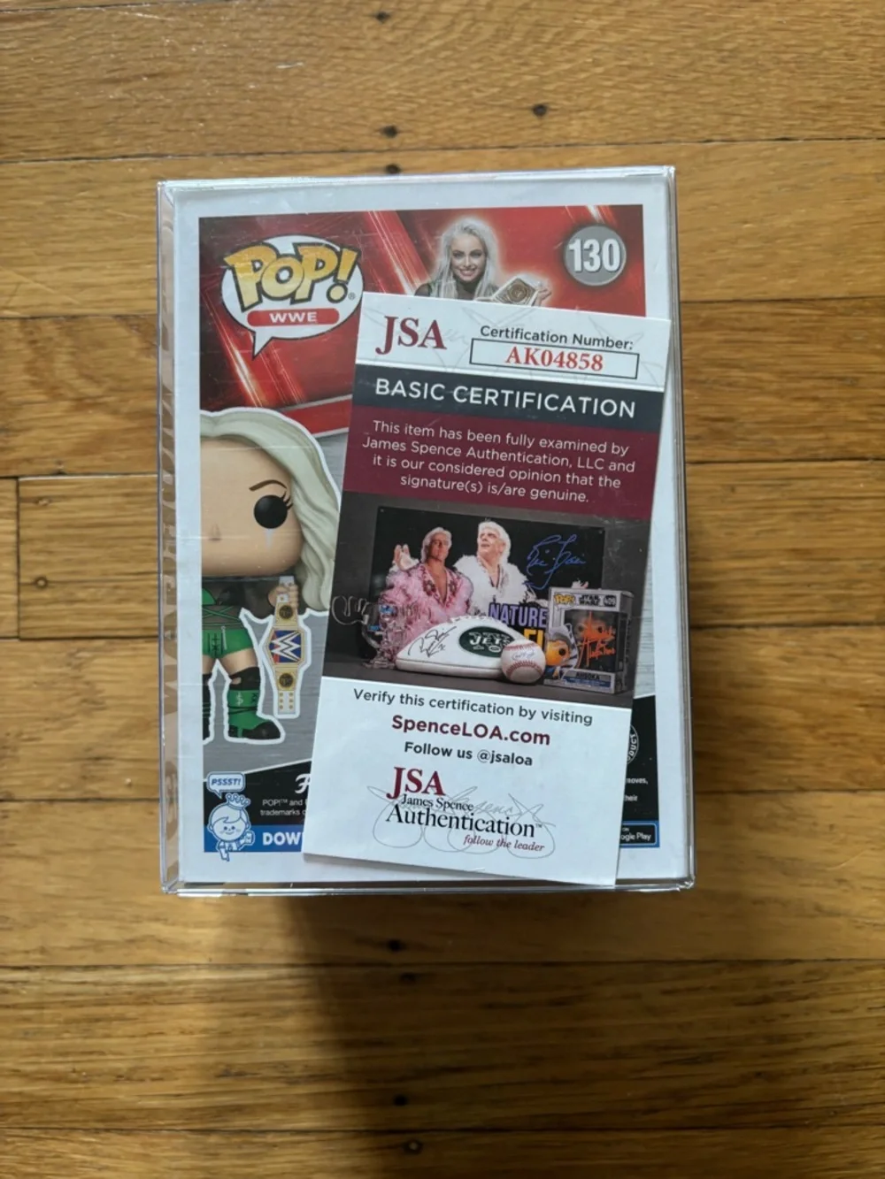 Funko Pop! WWE Liv Morgan #130 Autographed - Picture 3 of 4